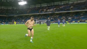 Mateo Kovacic leaves stadium with pants